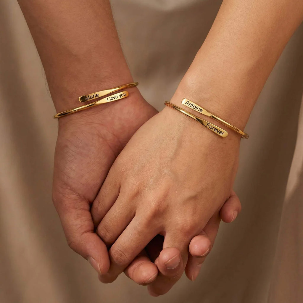 Bracelets de couple personnalisés