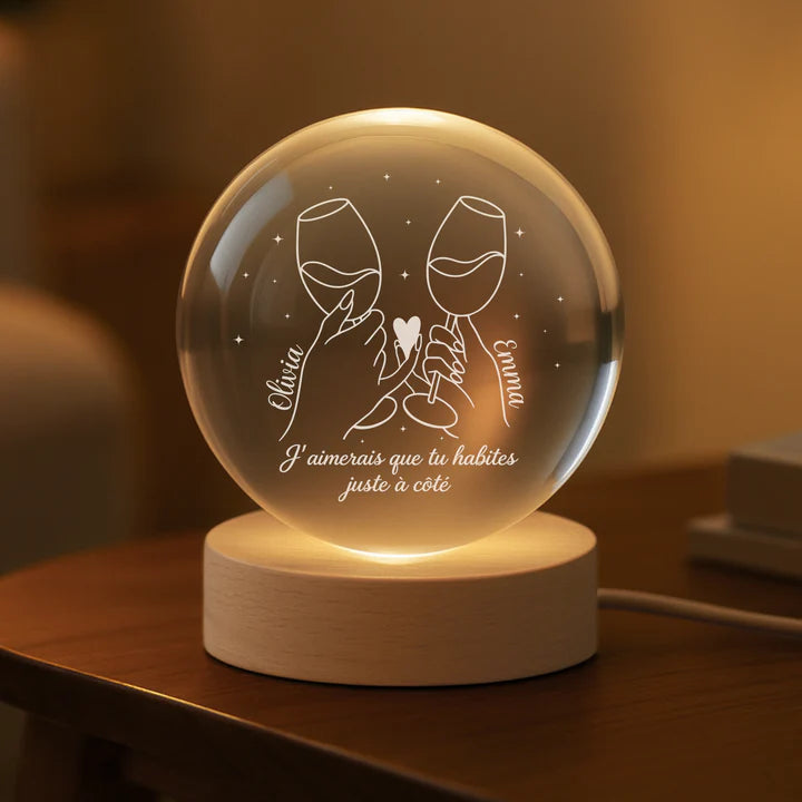 Verre en cristal personnalisé Rond