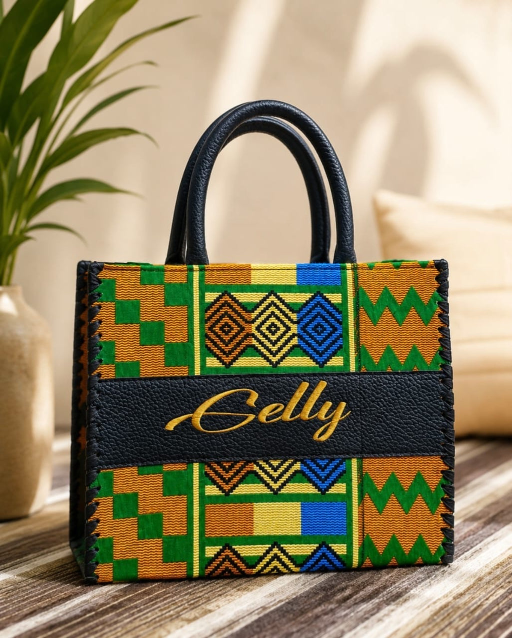 Sac en pagne personnalisé Dlui&Kelle
