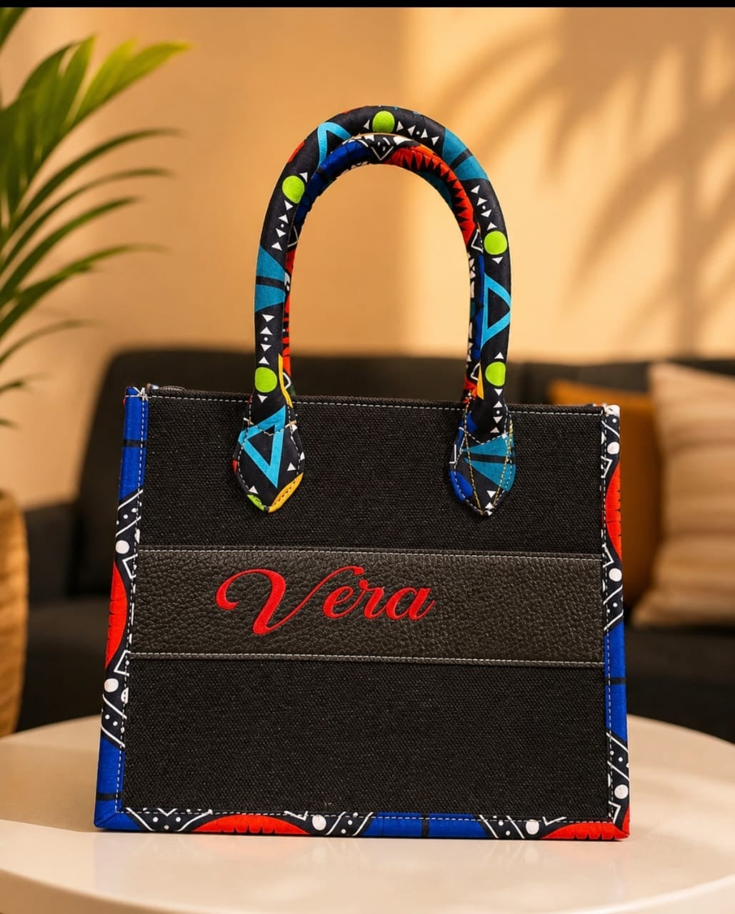 Dlui&Kelle personalized wax-print bag